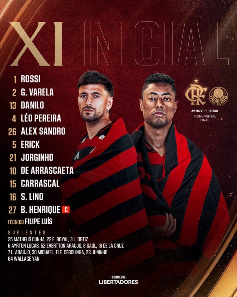 Palmeiras x Flamengo: jogo decide tetra na final da Libertadores