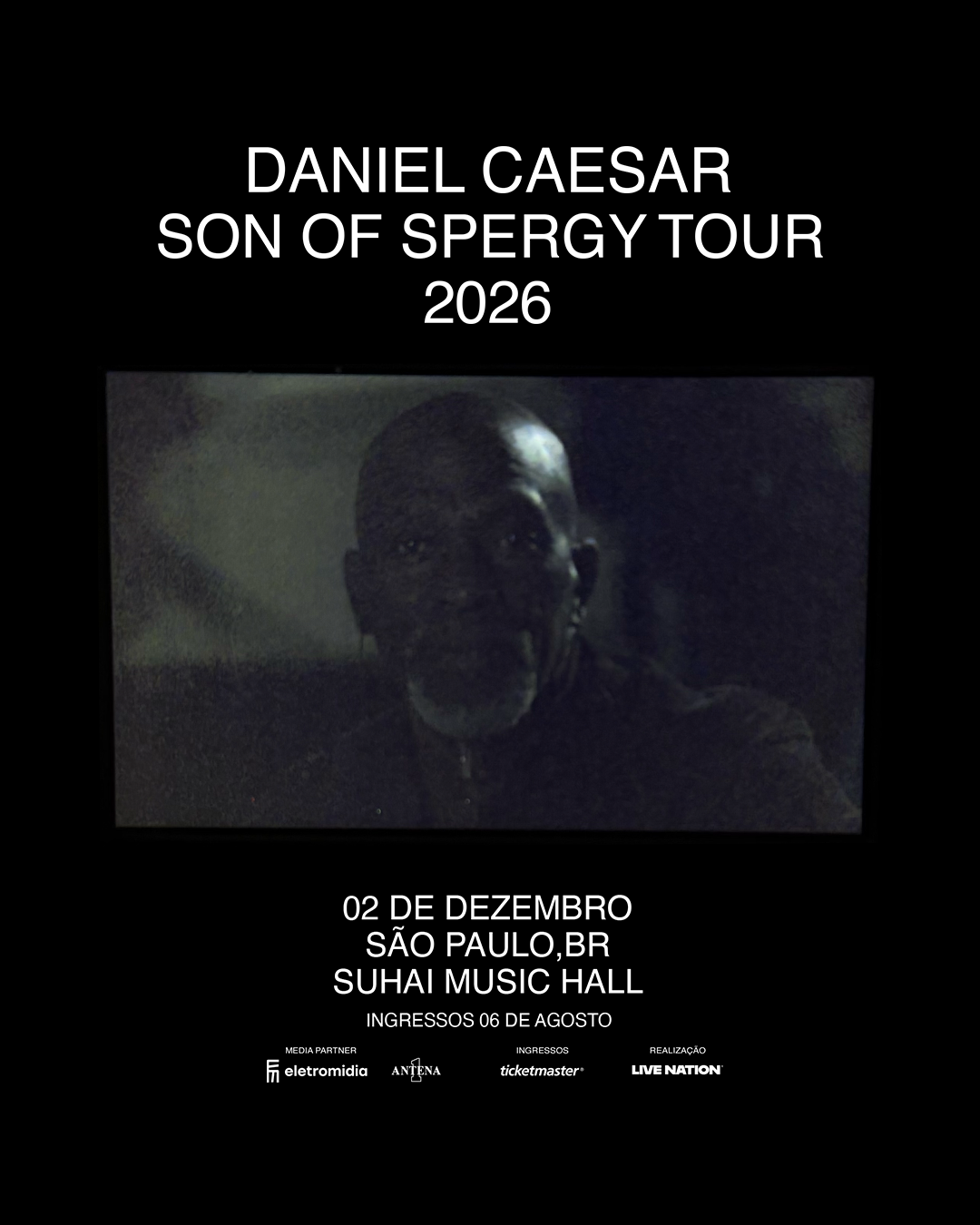 Daniel Caesar anuncia show em São Paulo e amplia turnê mundial